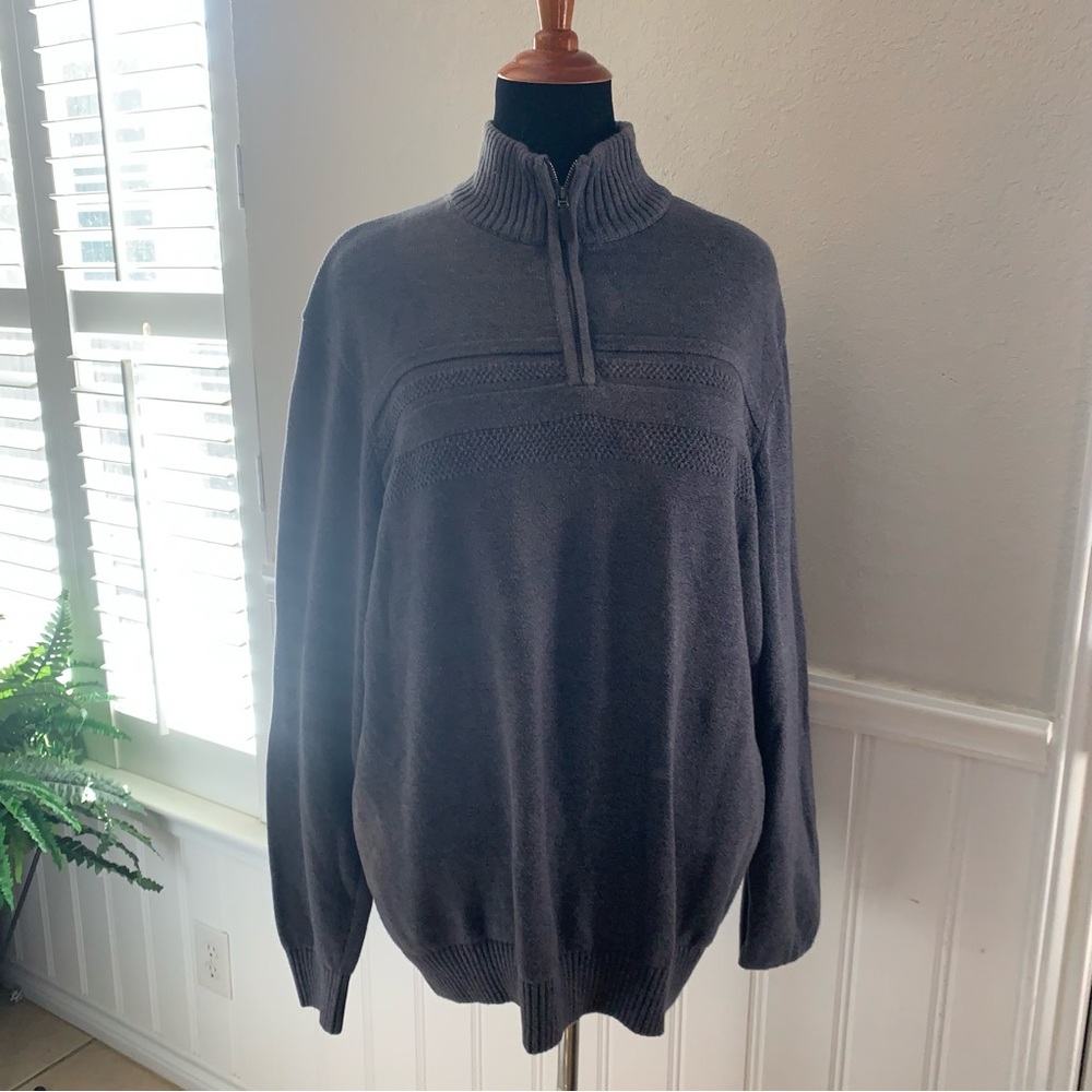 Dockers pull over sweater zipper neck - Picture 2 of 12